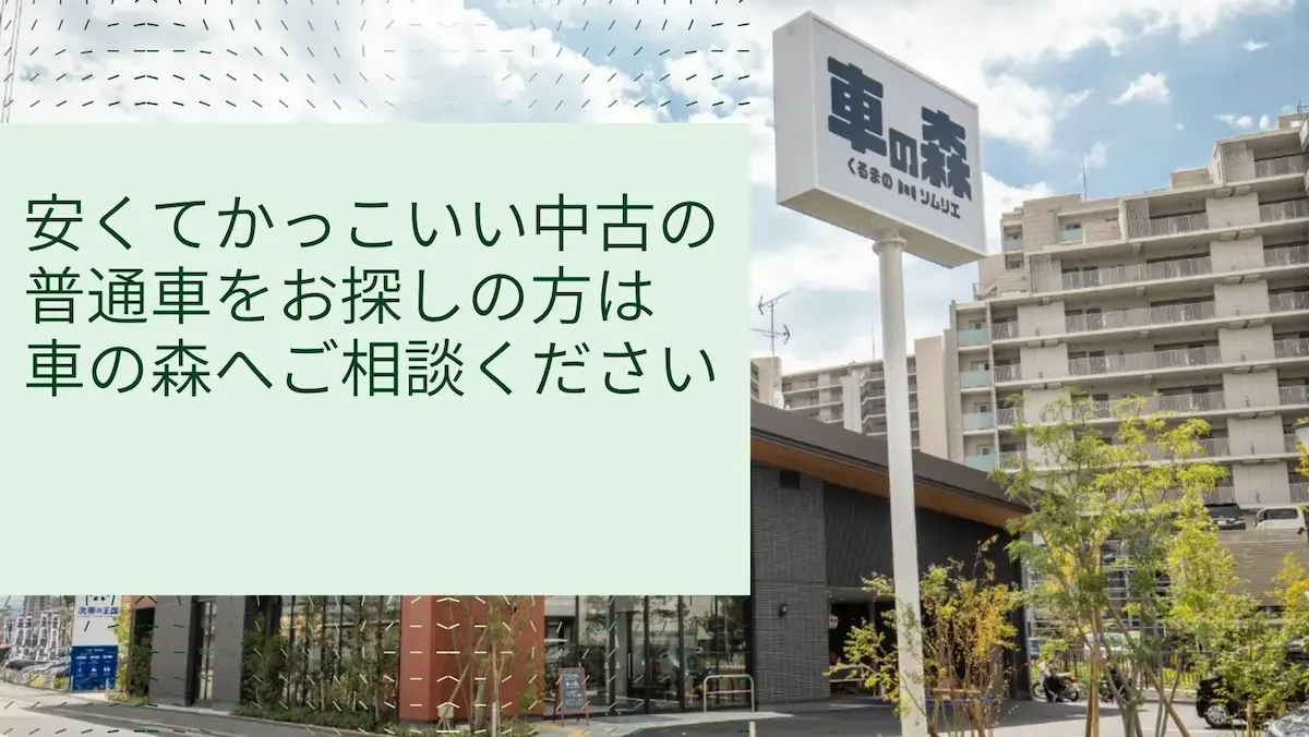 安くてかっこいい中古の普通車をお探しの方は車の森へご相談ください!